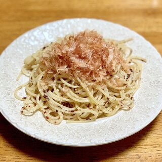 梅干しのシソを使った和風パスタ